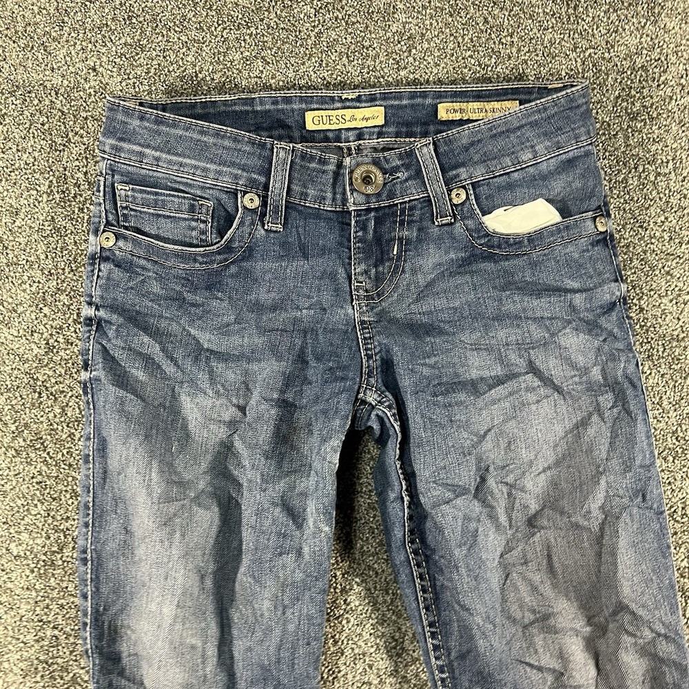 Guess Los Angeles Power Ultra Skinny Jeans Women’s 25 Blue Stretch Denim